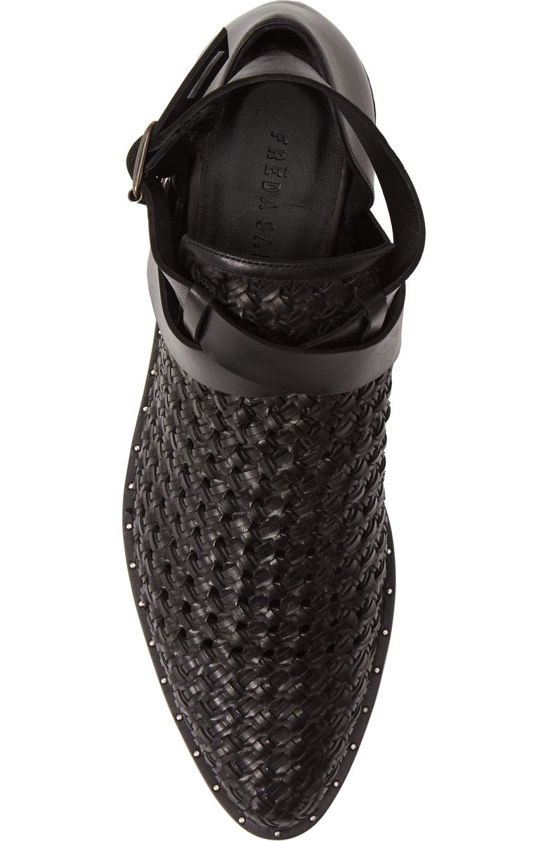 Freda Salvador Spark Woven Ankle Strap Bootie, Alternate, color,