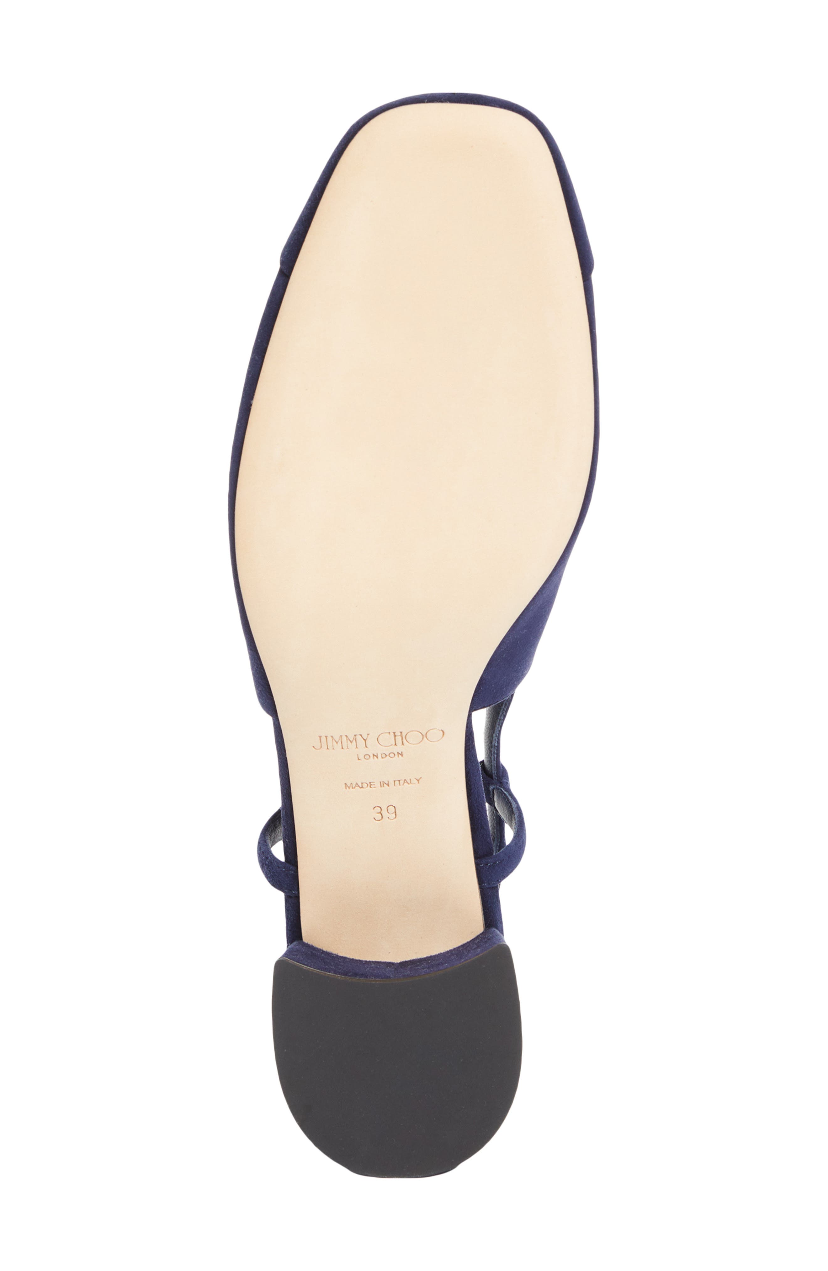 Jimmy Choo Elisa Slingback Pump, Alternate, color, Navy/ Navy
