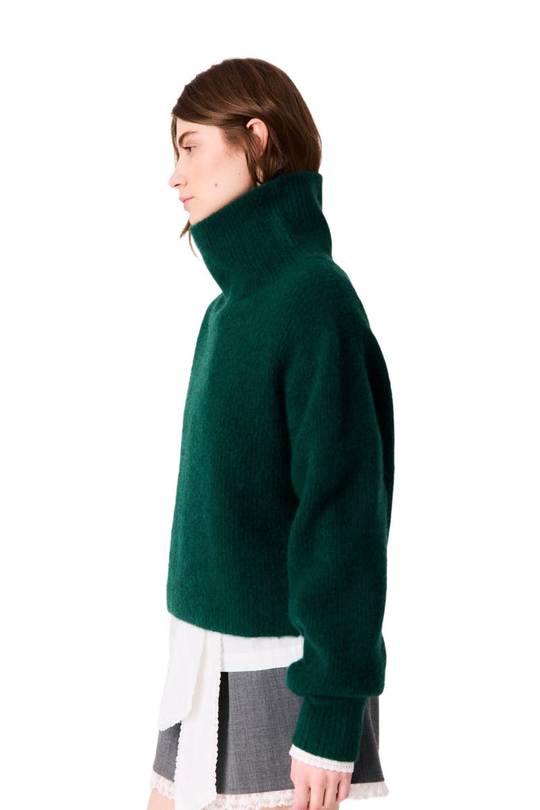 Yak sweater, Alternate, color, Bottle green