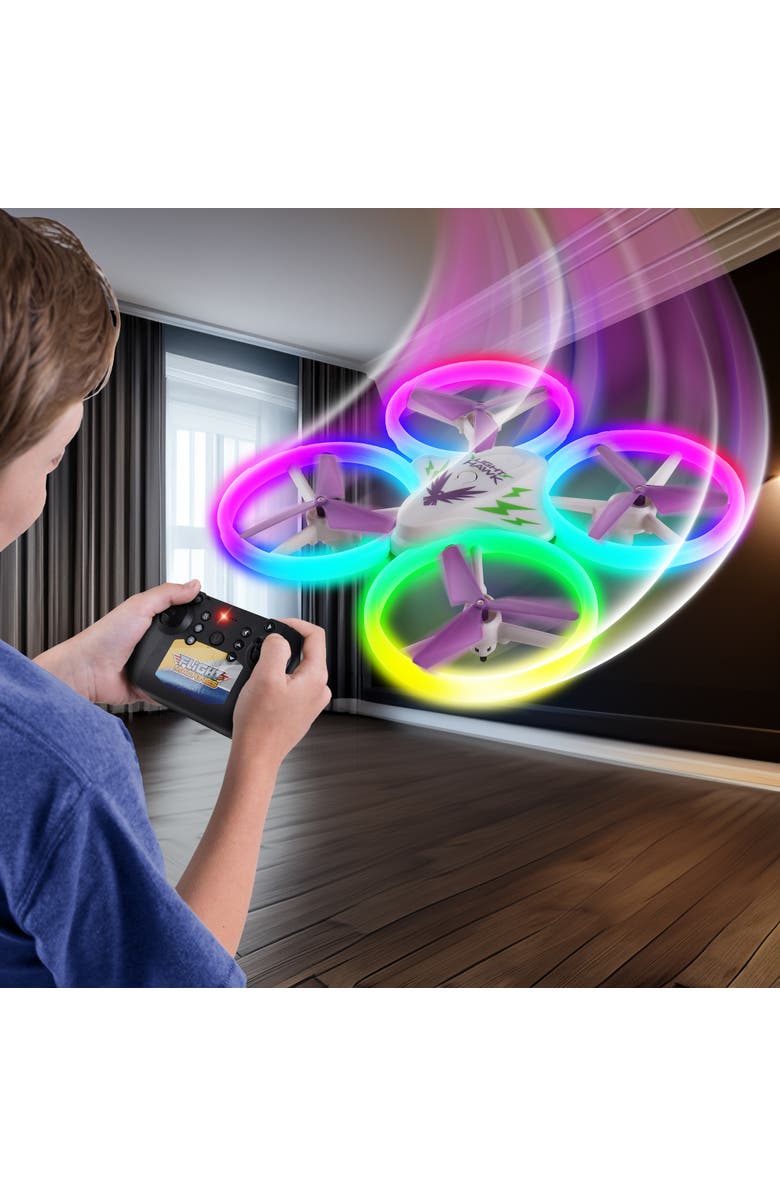 Flight Machines Fight Machines 2.4GHz LightHawk RC Drone, Ages 8+, Alternate, color, Multicolored