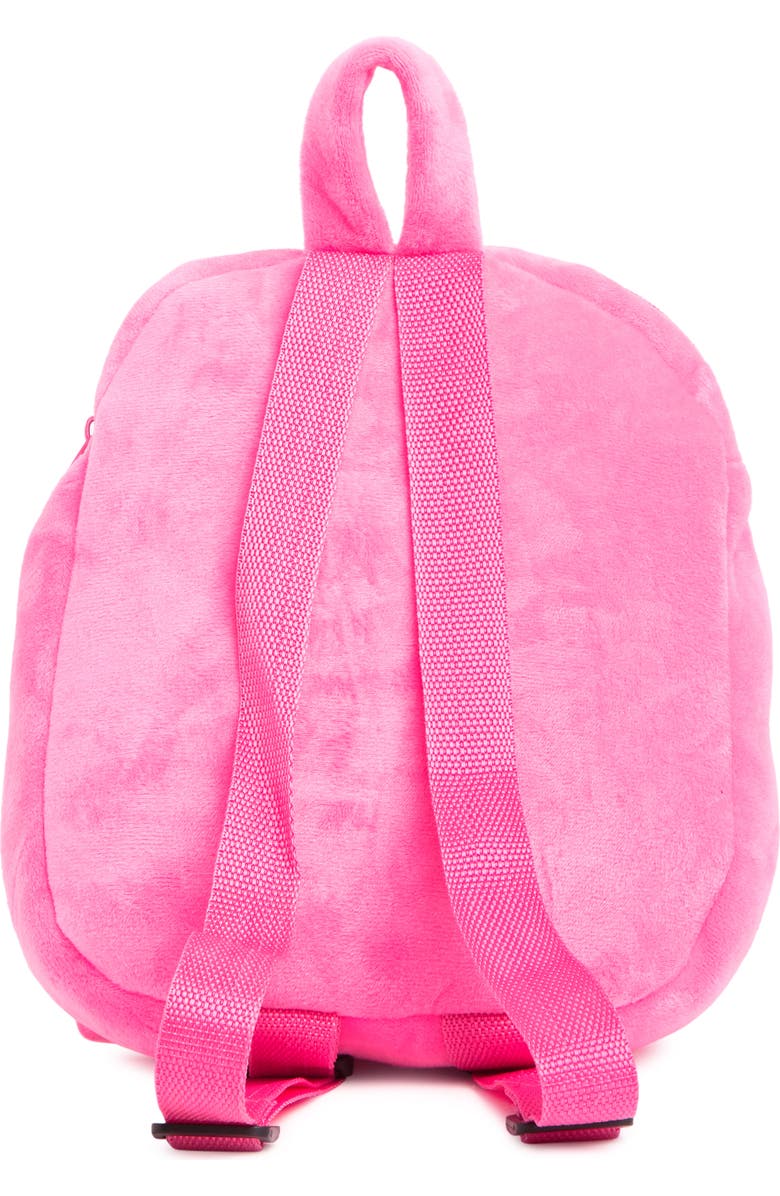 OLIVIA MILLER Plush Fleece Flamingo Backpack, Alternate, color,
