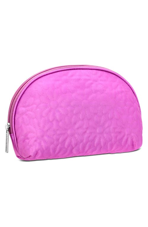 Iscream Kids' Quilted Floral Nylon Cosmetics Bag In Pink