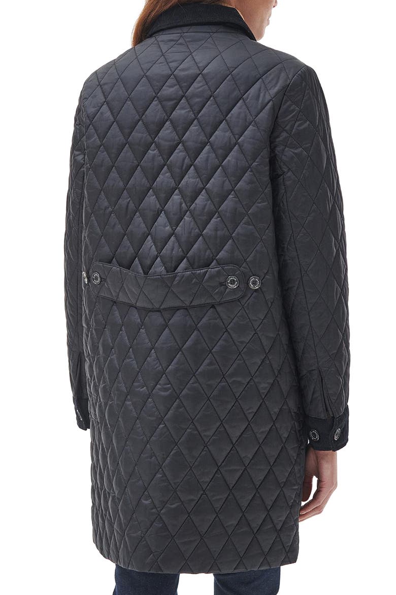 Constable Quilted Longline Jacket, Alternate, color, BLACK