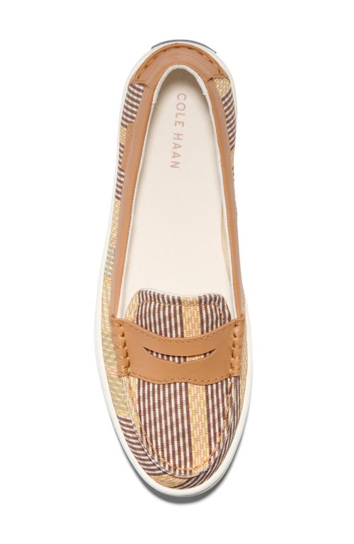Cole Haan Nantucket Penny Loafer In Bali Striped Printed Canvas