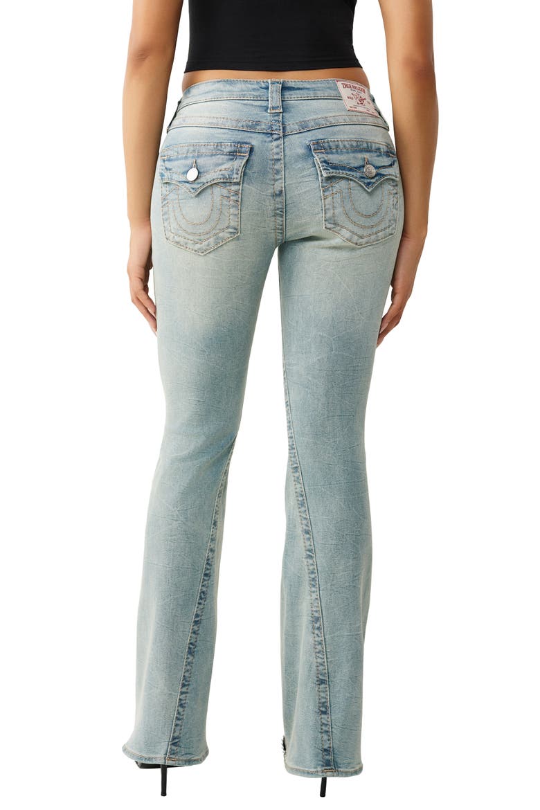 Joey Flap Pocket Flare Jeans, Alternate, color, CHILL GLOW
