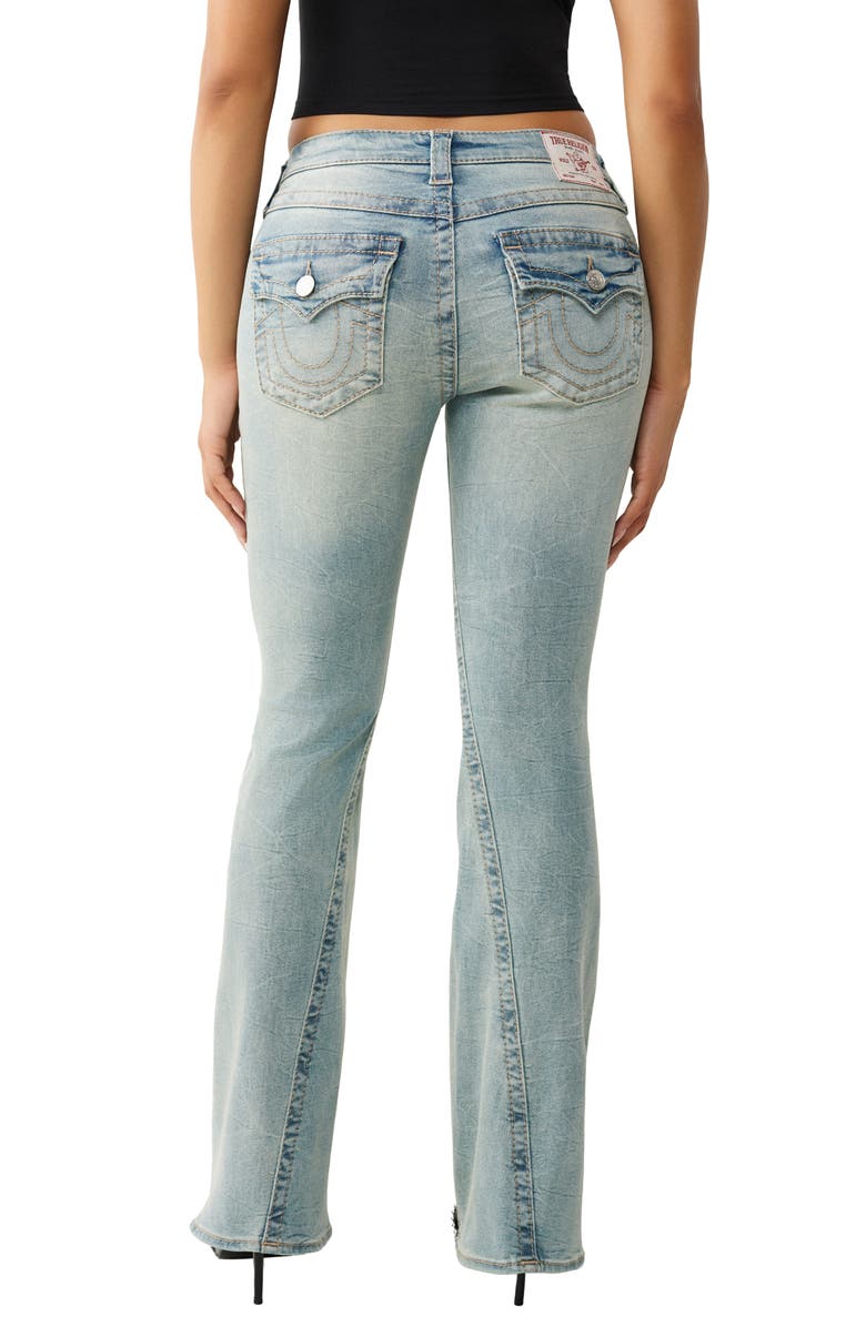 True Religion Joey Flap Pocket Flare Jeans, Alternate, color, Chill Glow