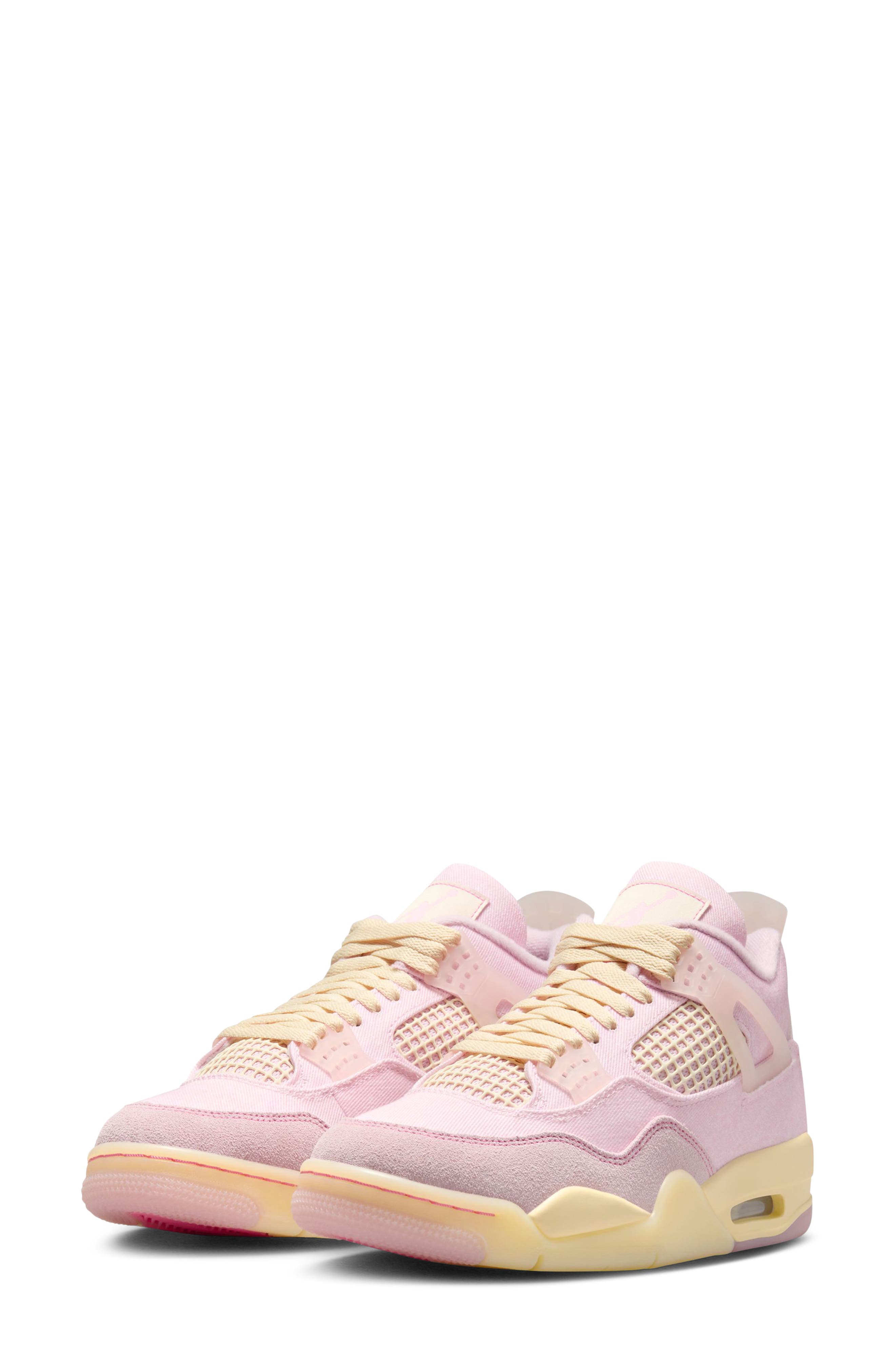 Jordan Air Jordan 4 Retro Basketball Sneaker, Main, color, Pearl Pink/ Iced Carmine