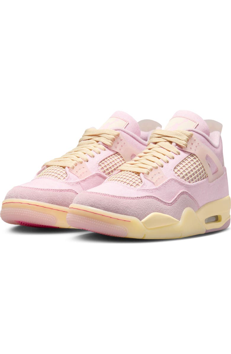 Jordan Air Jordan 4 Retro Basketball Sneaker, Main, color, Pearl Pink/ Iced Carmine