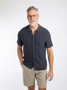 Weird Fish Tod Short Sleeve Knitted Polo Shirt