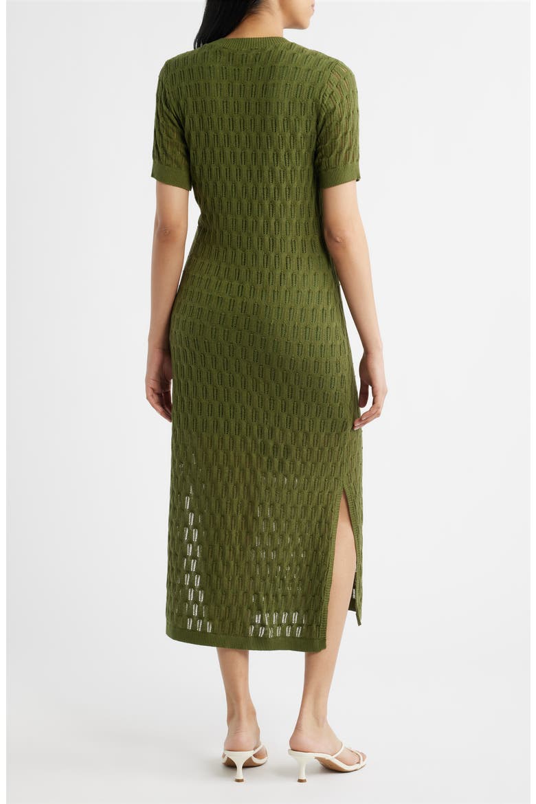 Midi Sweater Dress, Alternate, color, PINE