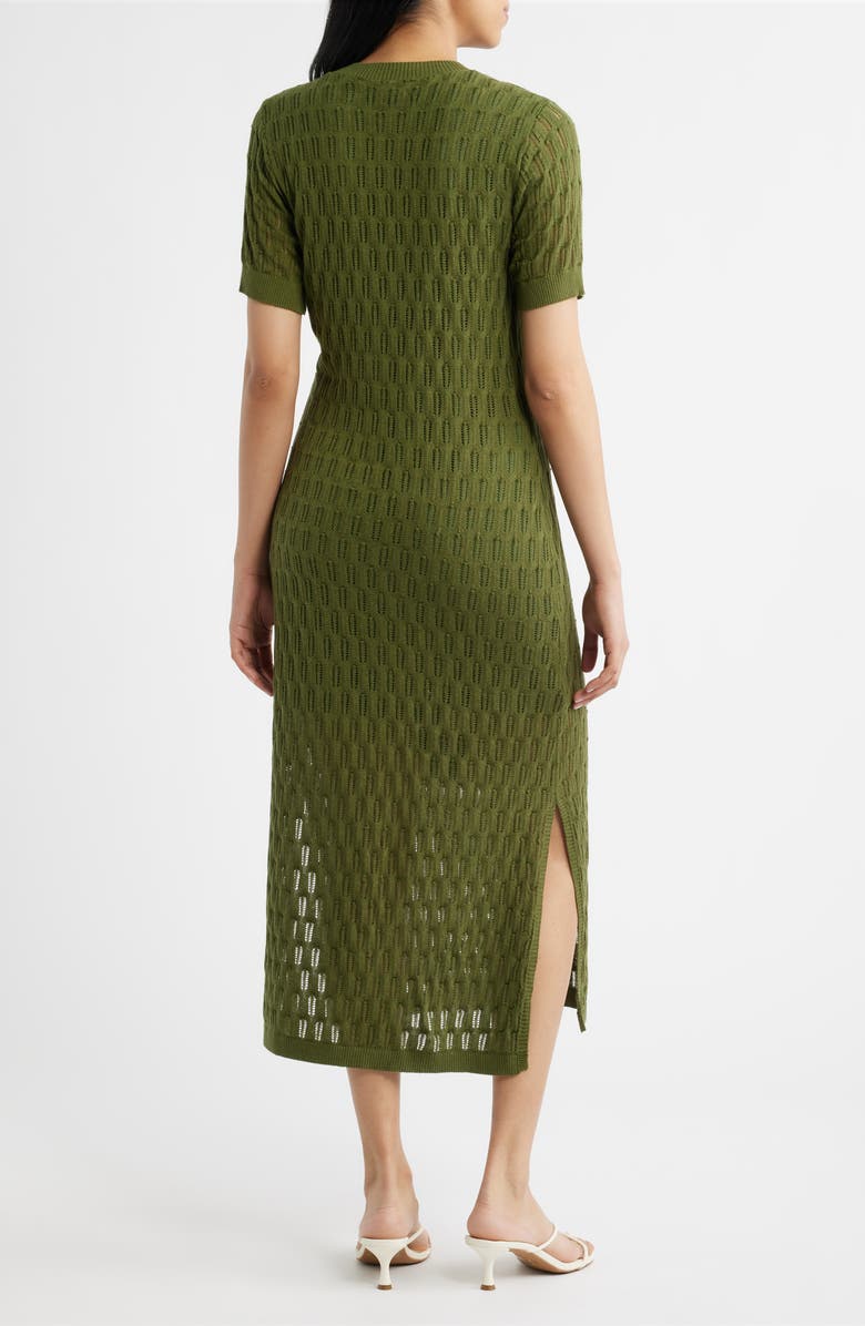 CITY BLUES Midi Sweater Dress, Alternate, color, Pine