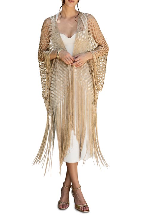 Crochet Fringe Kimono