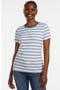  Ivory/Teal Blue Multi Stripe