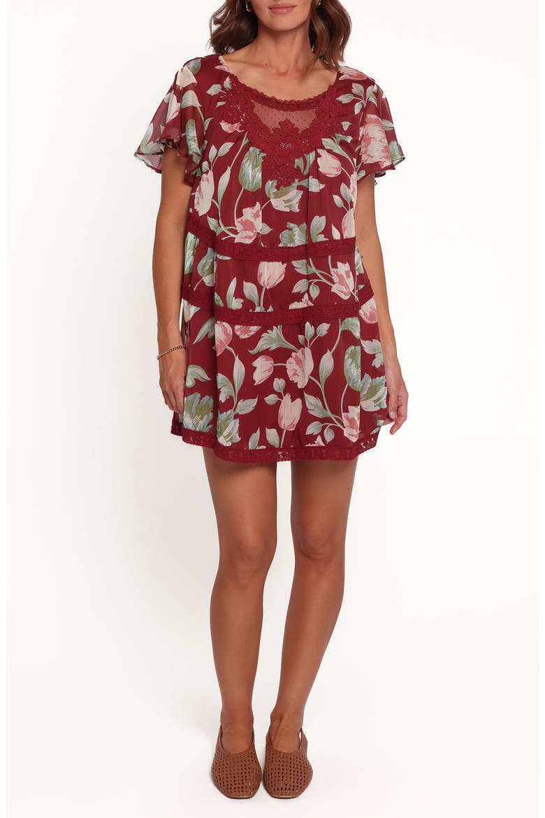 Java Minidress, Main, color, RED TULIP FLORAL