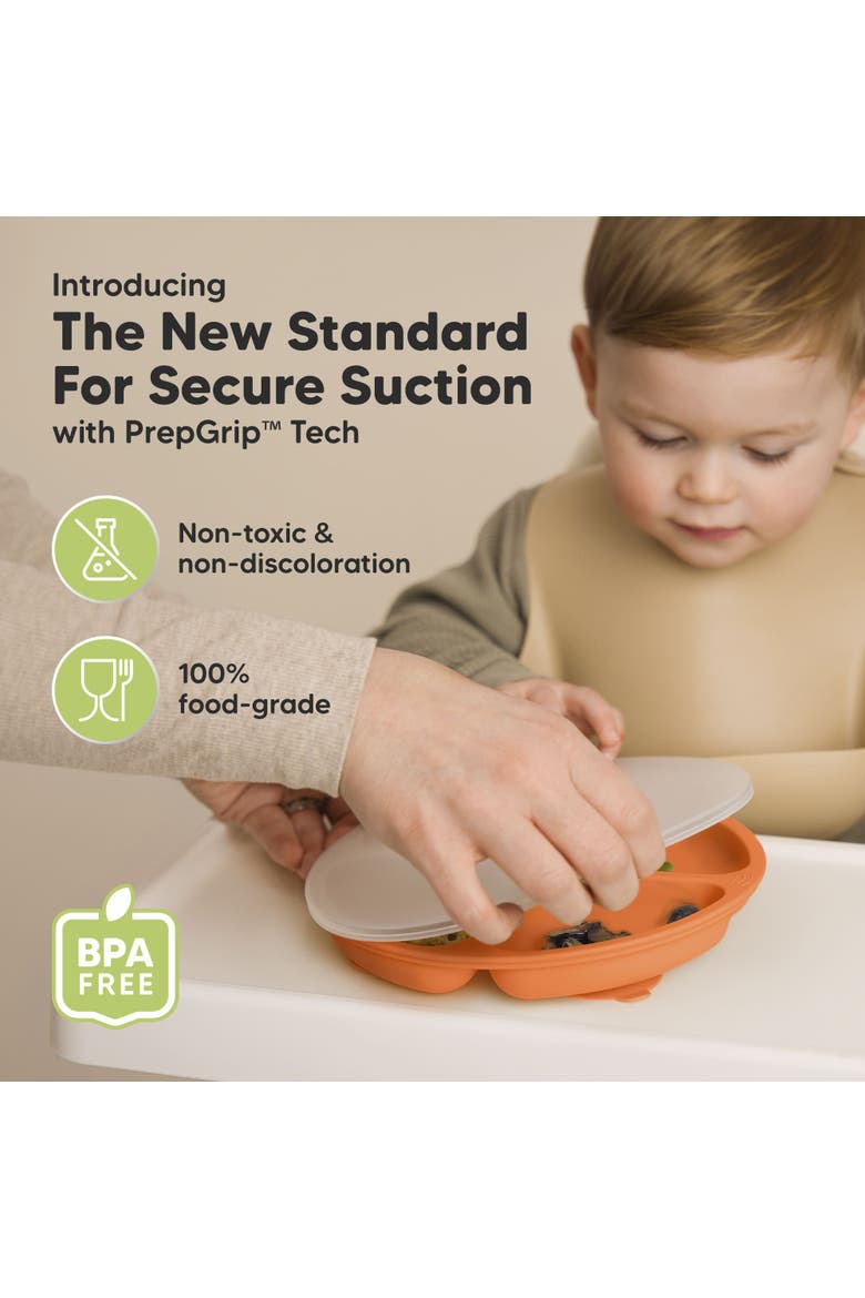 3-Pack Prep Silicone Suction Plates with Lids, Alternate, color, Amaze