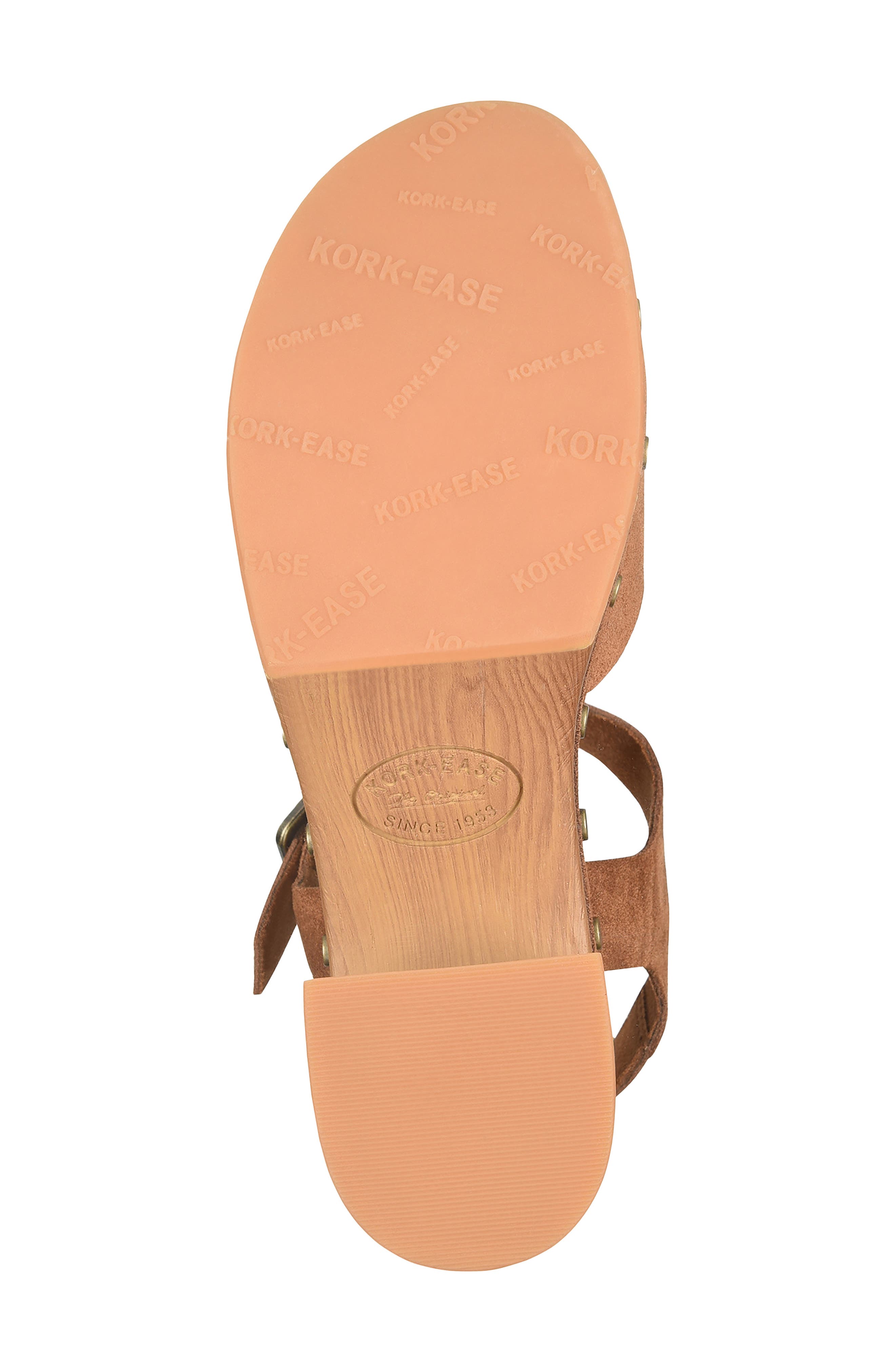 Kork-Ease<sup>®</sup> Tribecca Ankle Strap Platform Clog, Alternate, color, Tan Suede
