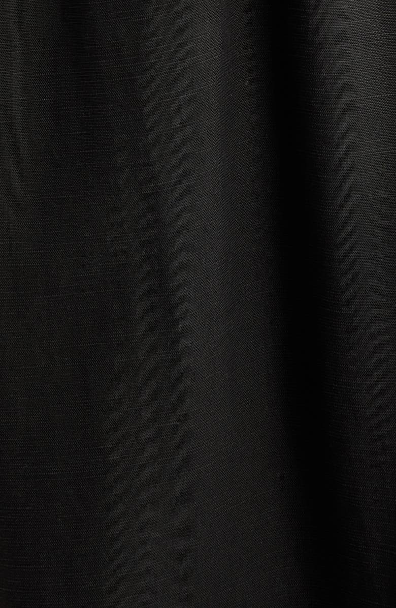 Charles Henry Lace Trim Shift Dress, Alternate, color, Black