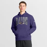 Nike Men's Nike Purple Baltimore Ravens Full Blitz Club Fleece Pullover Hoodie