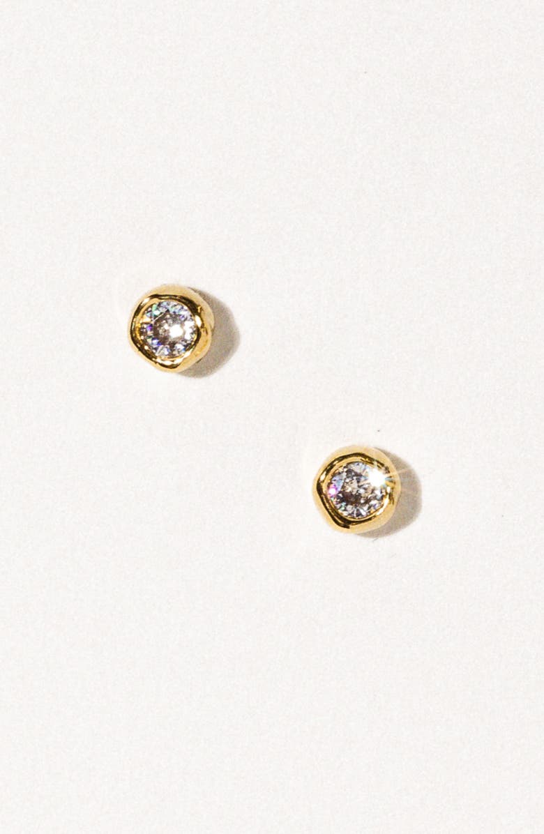 Child of Wild Carpe Diem Stud Earrings, Alternate, color, Gold