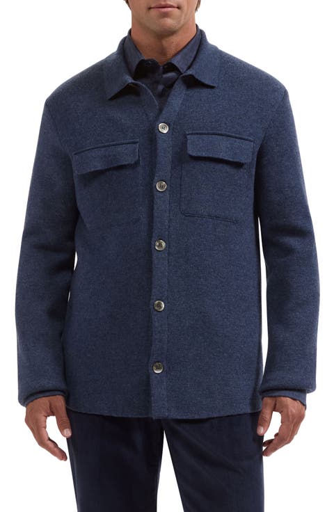 Wool & Cashmere Button-Front Cardigan