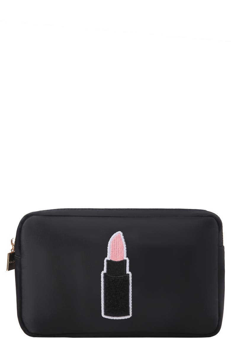 Bloc Bags Medium Lipstick Cosmetic Bag, Main, color, Black