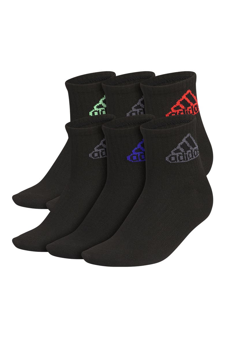 Superlite Classic Socks - Pack of 6, Main, color, BLACK