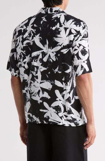 Fleur Print Camp Shirt