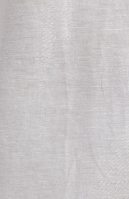 Scott Barber Solid Linen & Lyocell Twill Button-down Shirt In Brown