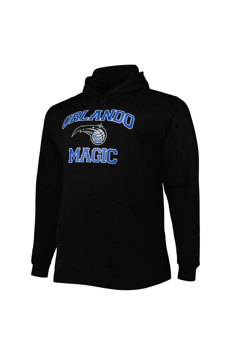 PROFILE Men's Black Orlando Magic Big & Tall Heart & Soul Pullover Hoodie, Alternate, color, Black
