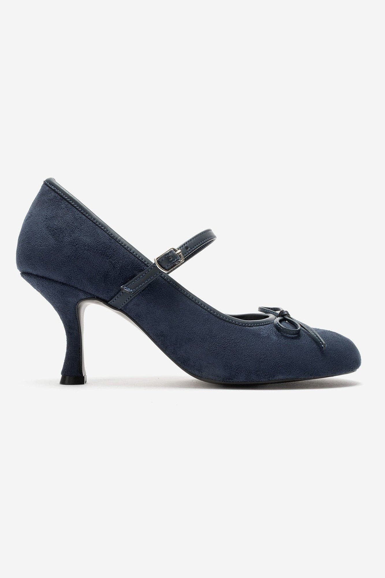 Acland Bow Stiletto Pump, Alternate, color, Navy Suede