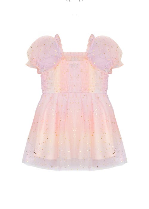 Isobella & Chloe Sprinkles Puff Sleeve Dress In Multi