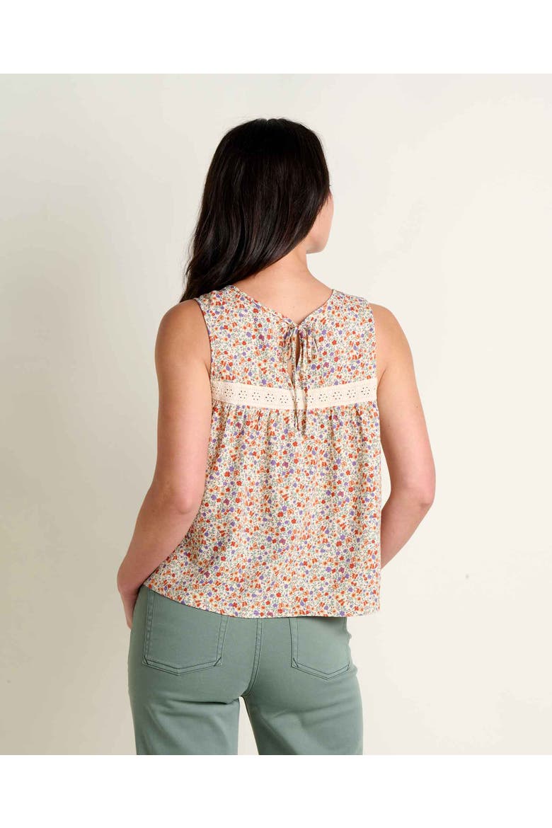 Manzana Pin Tuck Tank, Alternate, color, Salt Print