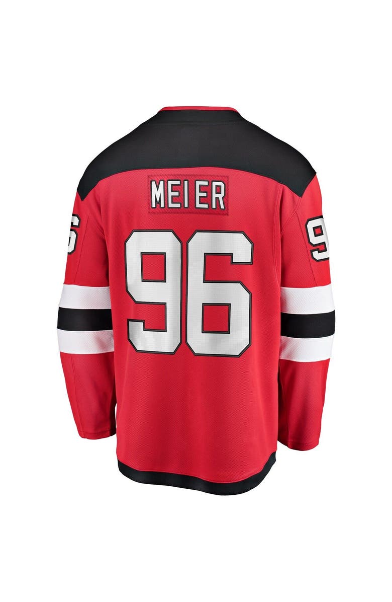 FANATICS Men's Fanatics Branded Timo Meier Red New Jersey Devils Home Breakaway Jersey, Alternate, color, 