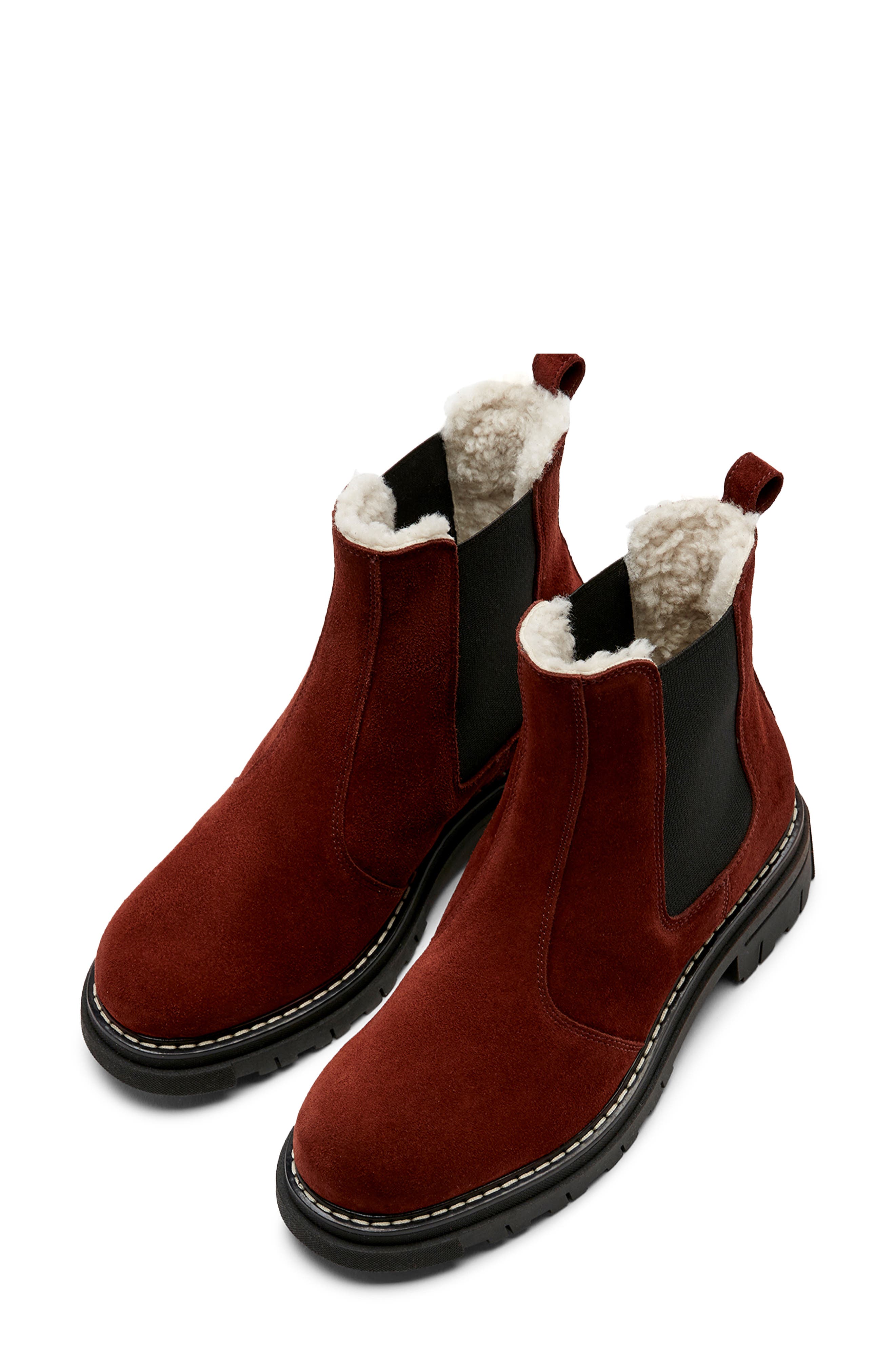 La Canadienne Derrick City Dry<sup>™</sup> Waterproof Genuine Shearling Boot, Alternate, color, Wood Suede
