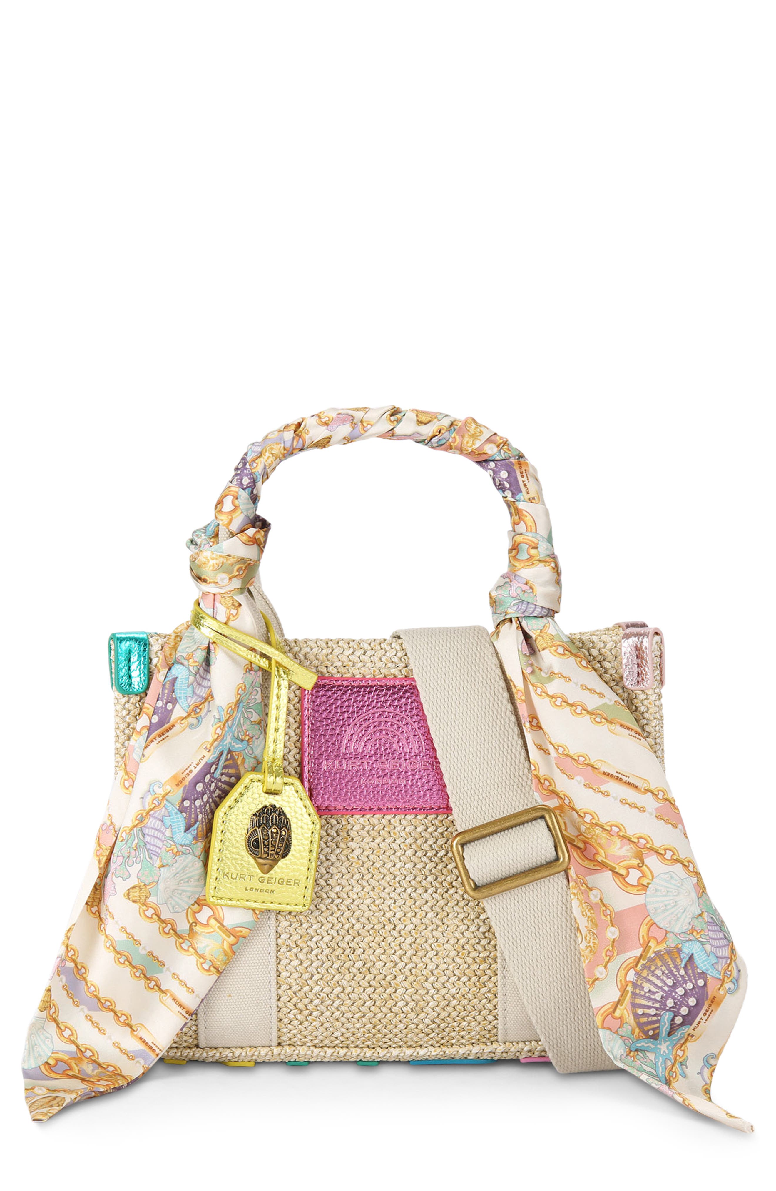 Kurt Geiger London Xs Southbank Tote In Open Beige