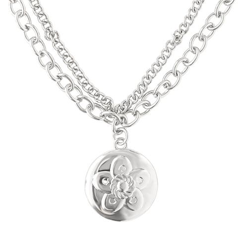 KPop Demon Hunters Lotus Flower Layered Necklace Official License