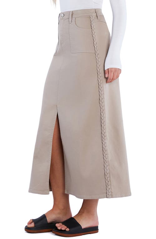 WASH LAB DENIM WASH LAB DENIM BRAIDED DENIM MAXI SKIRT