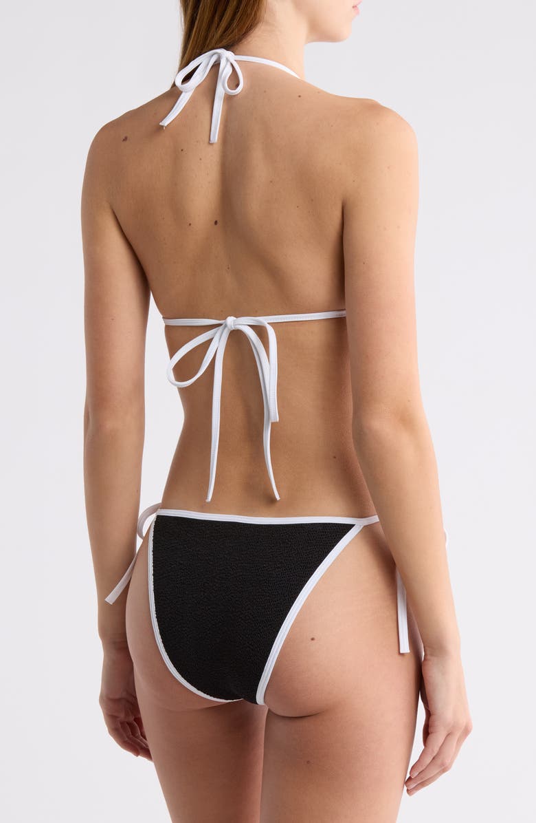 Hunza G Gina Contrast Two-Piece Swimsuit, Alternate, color,