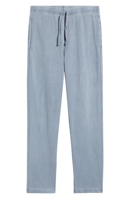 Alex Crane  Caza Organic Cotton Drawstring Waist Pants In Burgundy