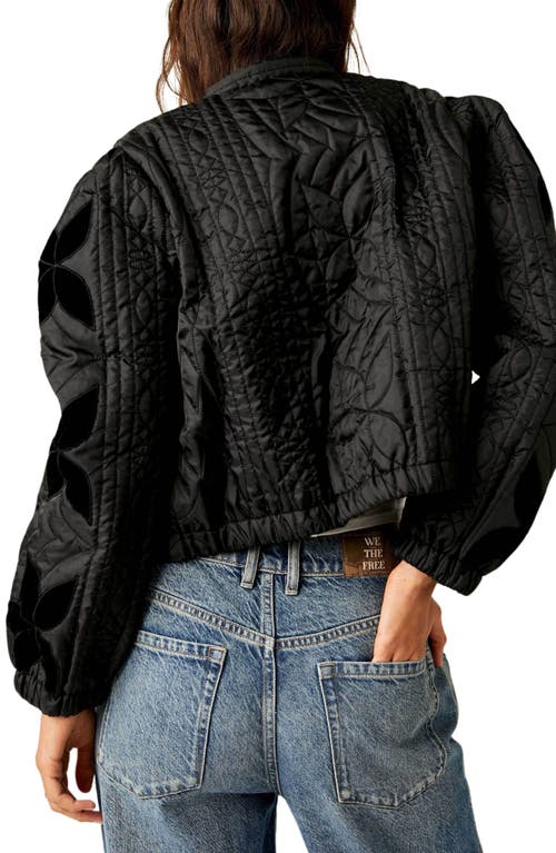 FREE PEOPLE FREE PEOPLE QUINN QUILTED CROP JACKET