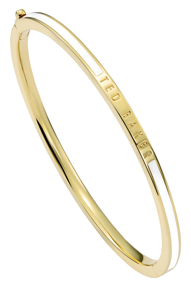 Rolo Classic Color Hinge Bracelet, Main, color, GOLD/WHITE