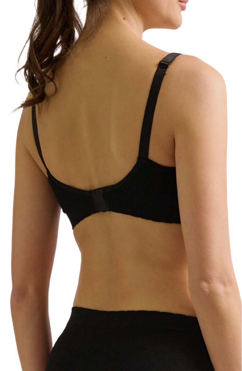 Cache Coeur Zoé Seamless maternity and nursing bra, Alternate, color, Black