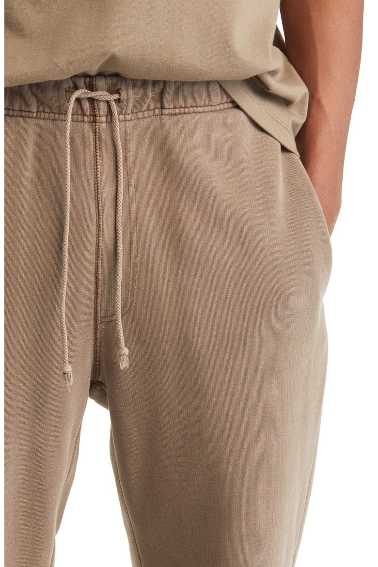 Core Organic Cotton Brushed Terry Sweatpants, Alternate, color, VINTAGE BROWN