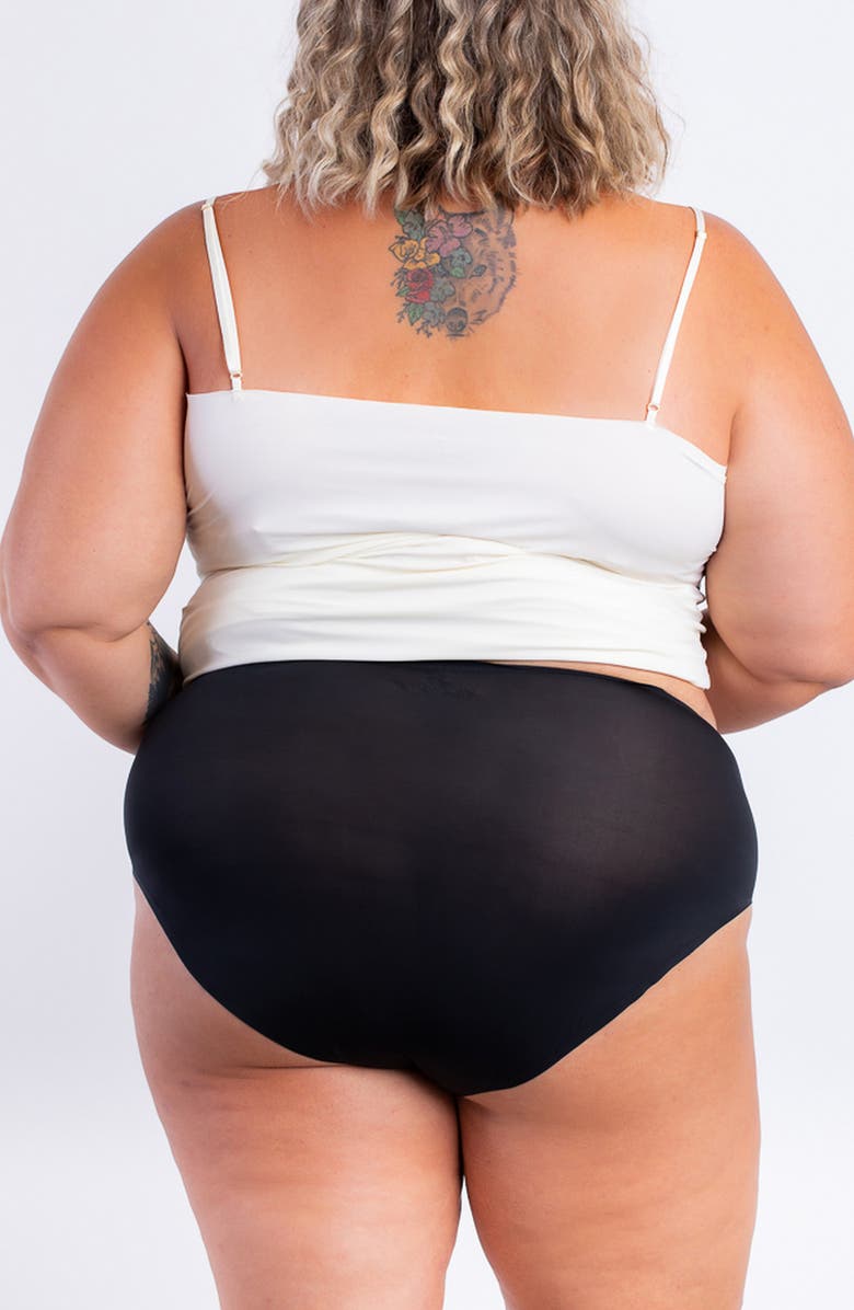 Uwila Warrior No Brainer 2-Pack Seamless Full Briefs, Alternate, color, Tap Shoe Black