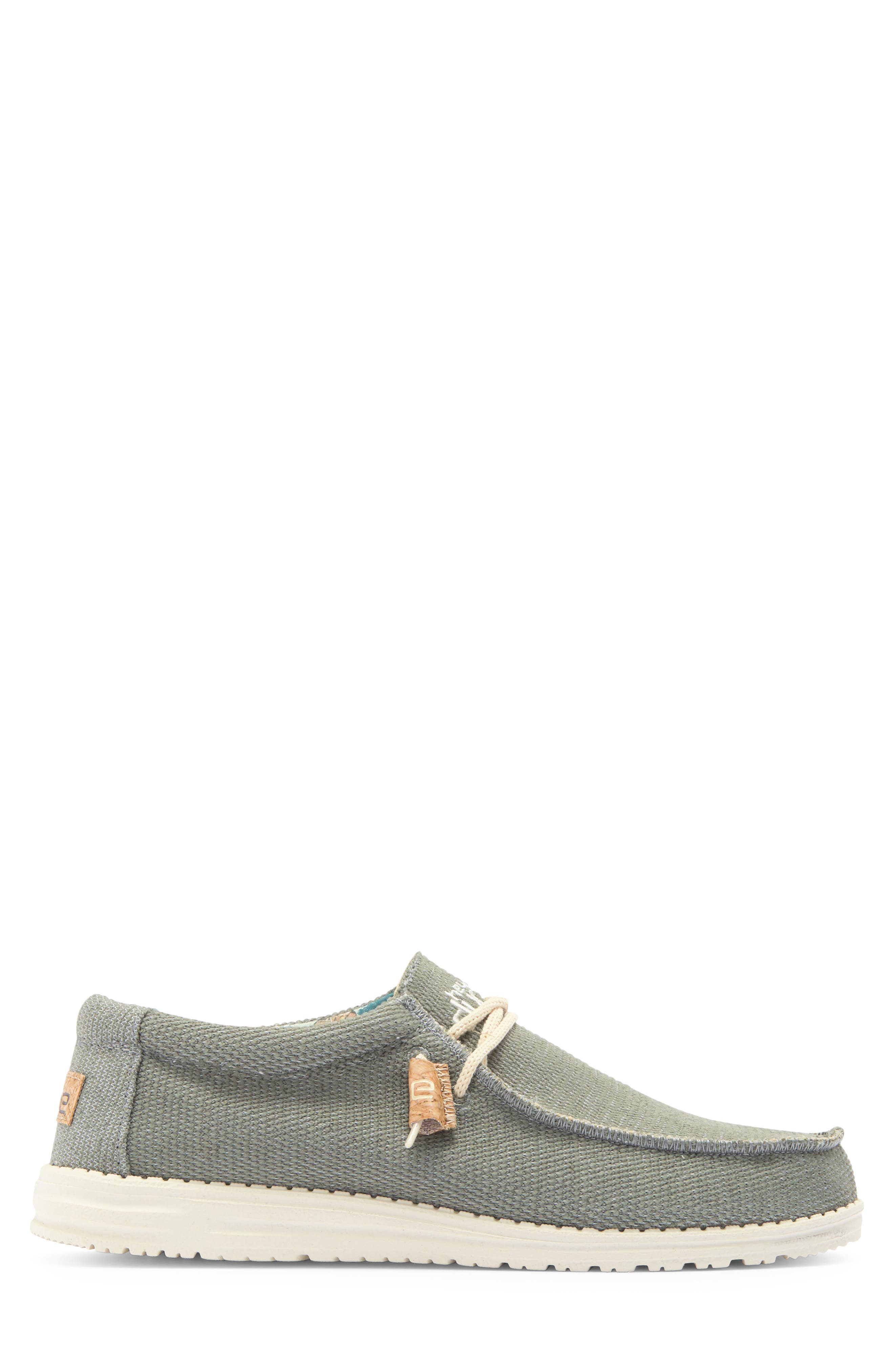 Hey Dude Wally Moc Toe Slip-On Shoe, Alternate, color, Sage