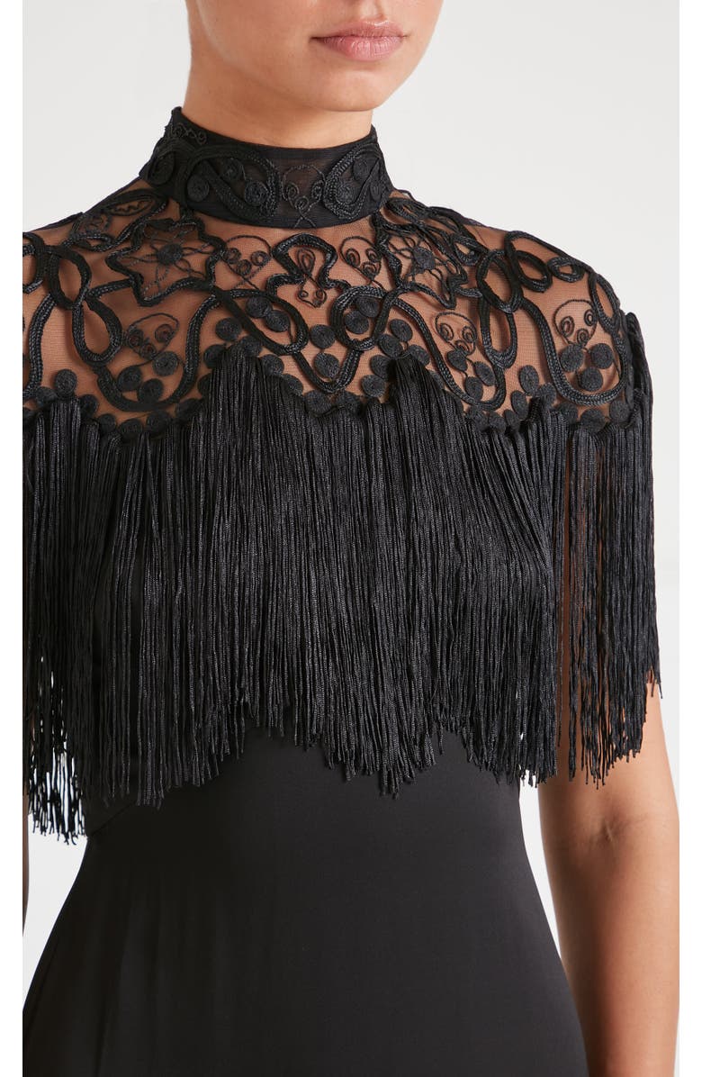 Temperley London Cordelle Dress, Alternate, color, Black