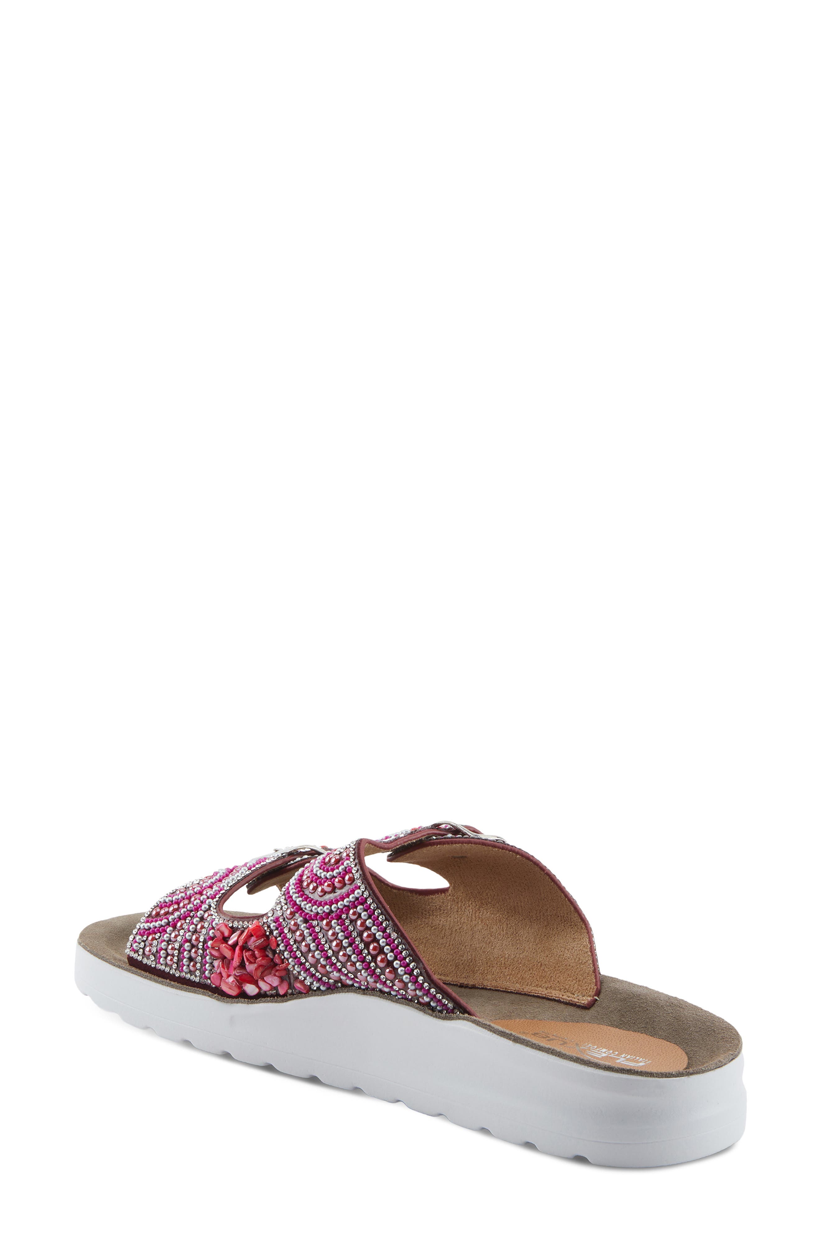 Flexus by Spring Step Cytheria Platform Wedge Slide Sandal, Alternate, color, 