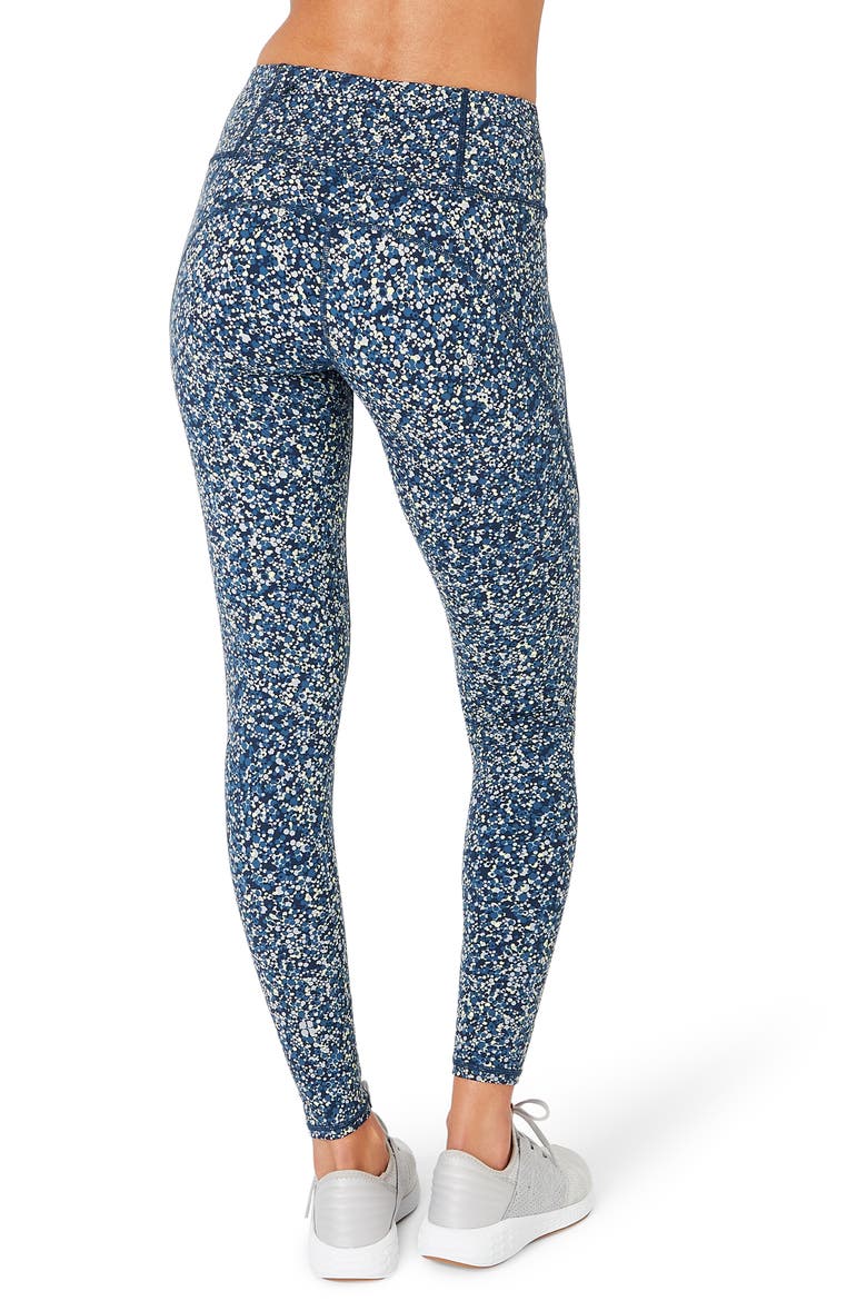 Power Workout Leggings, Alternate, color, BEETLE BLUE HEXAGON PRINT