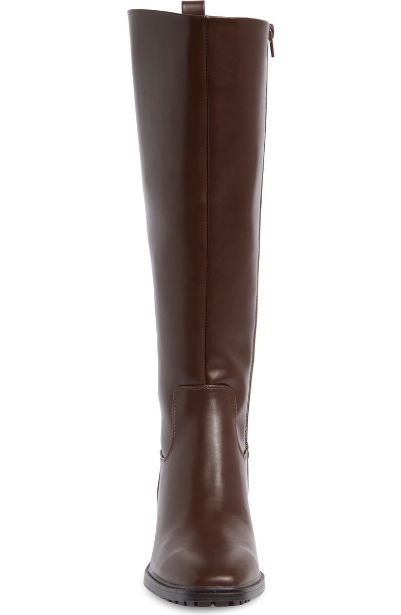 Nine West Blondy Square Toe Knee High Boot, Alternate, color, Dark Brown 200