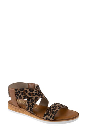 Italian Shoemakers Priola Sandal In Leopard